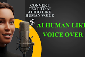 create human like voice over using ai