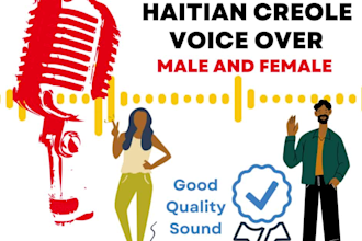 record male or female haitian creole voice over