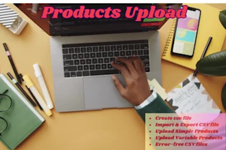 upload shopify products via CSV bulk product uploads and listing fast accurate