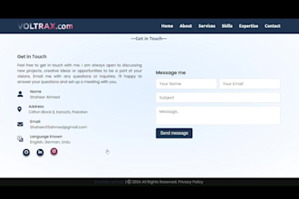 deliver a responsive, one page website in 3 hours