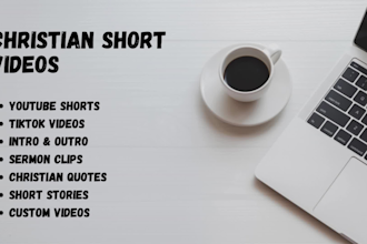 create intro, outro, shorts, and reels for christian church sermons and ministry