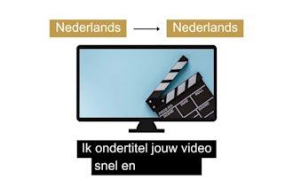 subtitle your dutch video, fast