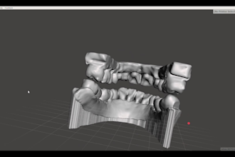 make 3d dental models and sculpt them from dicom images