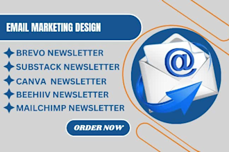 build substack newsletter, mailchimp newsletter, beehiiv newsletter, canva