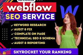 do advance webflow on page seo optimization to rank higher