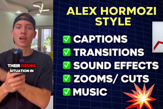 edit alex hormozi captions style instagram reels, tiktoks, shorts