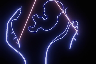 do video intro title with laser show