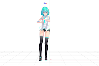create custom mmd motion 3d animation for youtube tiktok instagram