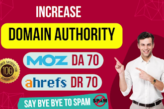 increase ahref DR domain rating and moz da domain authority do follow backlink