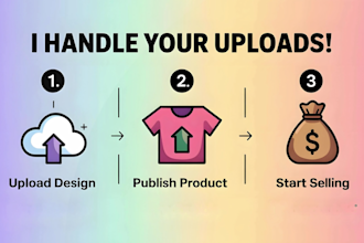 save you time uploading your designs to redbubble or teepublic