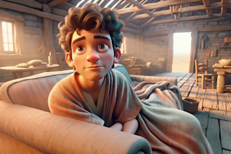 ai bible story, ai story, christian video, 3d ai animation, kids story, ai video