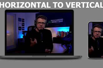 convert your horizontal video to vertical for your business