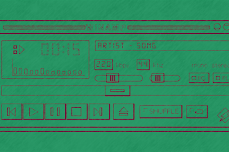 make winamp drawn music visualizer 4k