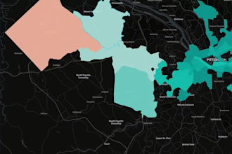 build an interactive web map using react js, mapbox or leaflet