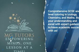 tutor biology chemistry and maths, expert gcse and a level exam prep