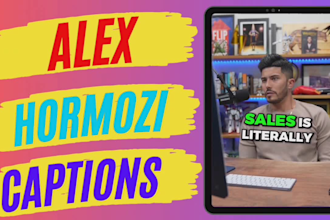 edit reel tiktok shorts like alex hormozi subtitles captions