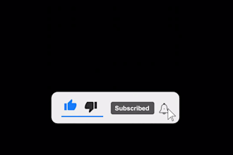 design 3 youtube subscribe buttons and bell animations