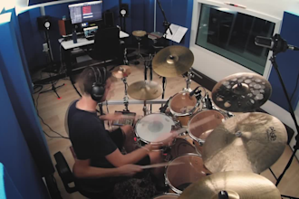 record professional drum tracks for your rock song in HQ
