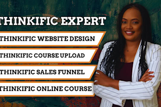 thinkific website design thinkific online course thinkific sales funnel landing