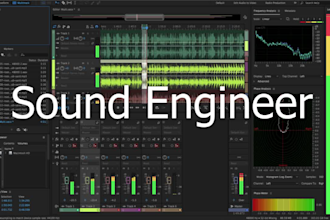 be your sound engineer for clean up, mixing, mastering and noise reduction