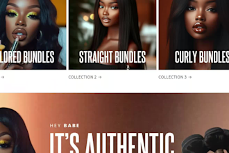 hair extension shopify store skin care website beauty website cosmetics website