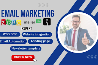 setup zoho mailerlite omnisend automations zoho email newsletter template design