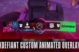 create an xdefiant animated overlay design