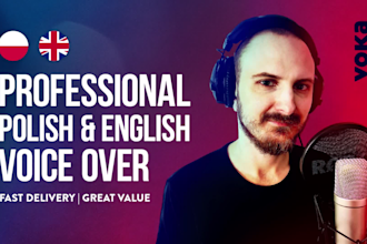 record professional polish voice over, commercial, narration