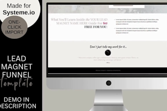 german lead magnet funnel in german systeme io, clickfunnels, or gohighlevel