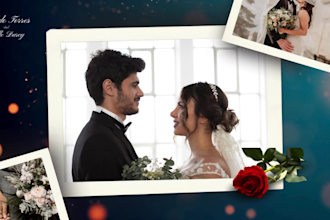 do wedding  wedding image collage ,retouching and video slideshow