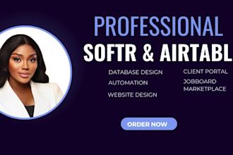 build job boards, softr client portal, softr webapp with airtable database