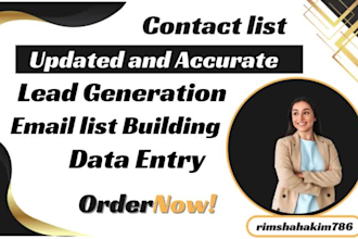 provide updated and accurate contact list and email list within 24 hours
