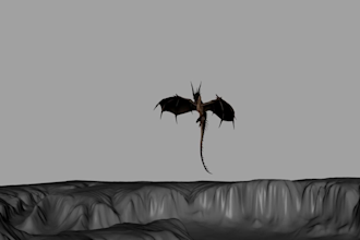 design a 3d dragon character model ,3d animal creatures,zomble creatures,rigging