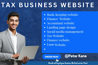 audit tax credit repair  finance accounting  loan website using wix or wordpress