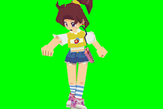 create ps1 and n64 style 3d character models
