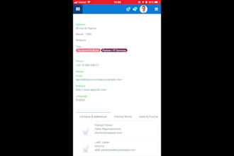 setup odoo theme support mobile official apps