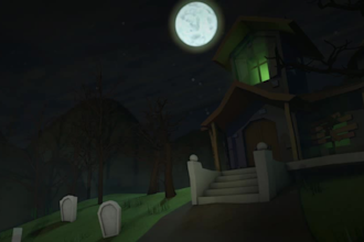 create horror halloween night video