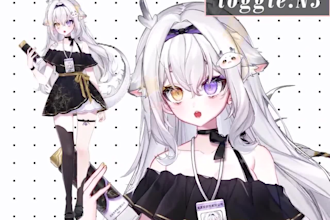 design and rig live2d vtuber model, 2d vtuber, facerig, character design