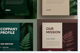 design a professional company profile, brochure, or magazine layout