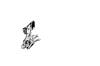 draw vintage western cowboy  black white for logo premium