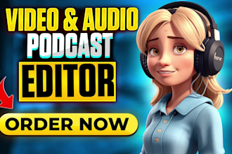 edit your podcast video with audio processing
