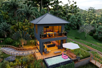 do your space or landscape 3d animation realistically