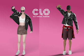 clo3d expert 3d fashion design animations  24h delivery