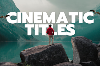 add animated titles and kinetic typography for your videos
