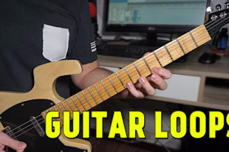 record cool electric guitar loops for you