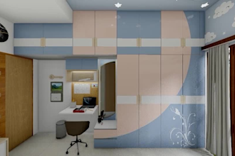 design kids bedroom and study room