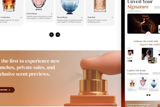 create landing page design