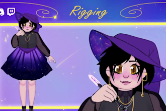 design custom pngtuber model streaming avatar twitch youtube obs gaming virtual