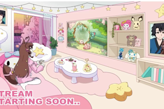 make animated starting soon brb ending soon screen for live streaming or twitch