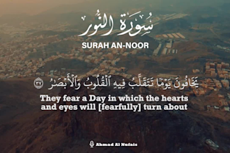 design, edit islamic video or quran recitation with subtitles